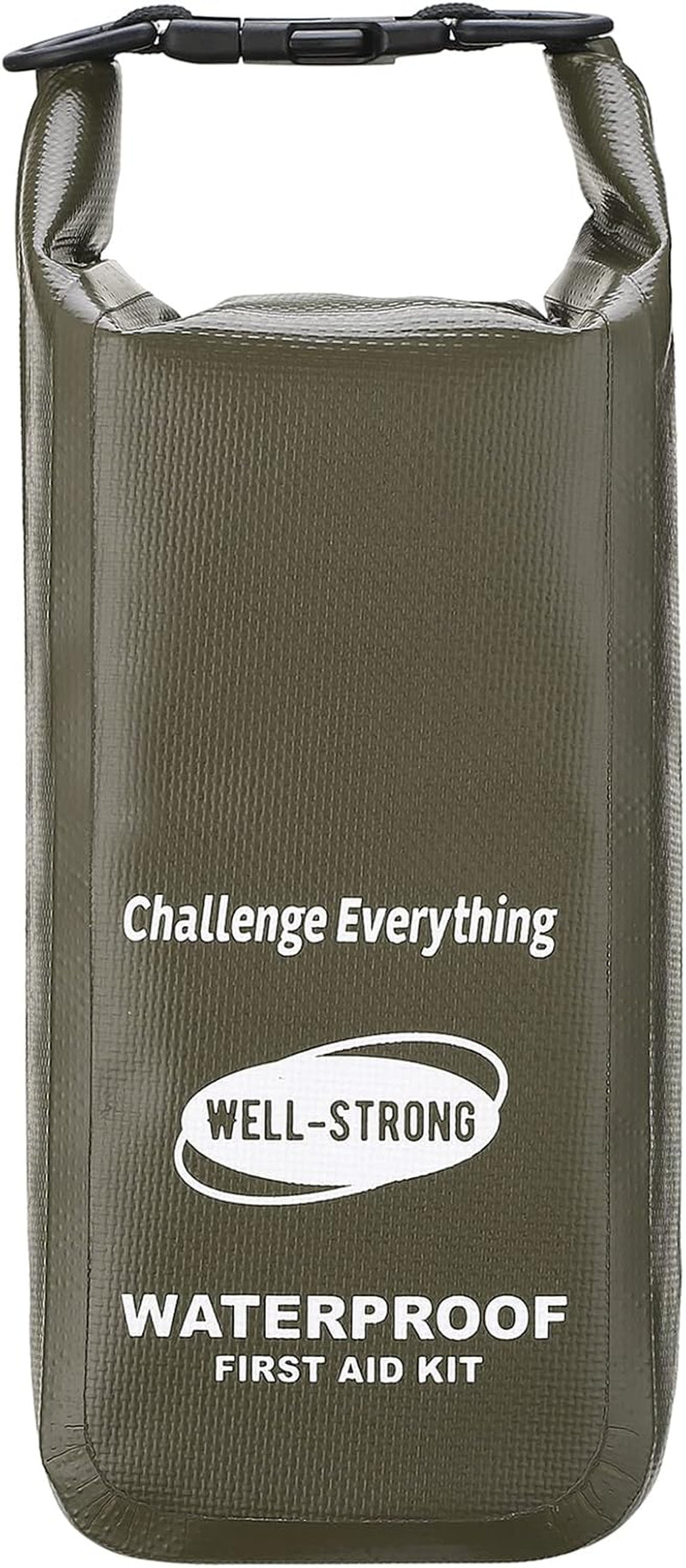 Waterproof First Aid Kit Roll Top Boat Emergency Kit with Waterproof Contents for Fishing Kayaking Boating Swimming Camping Rafting Beach Red