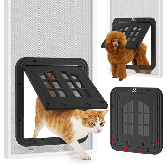 Perssia PurrPass™ 4‑Way Lockable Cat Screen Door - PERSSIA