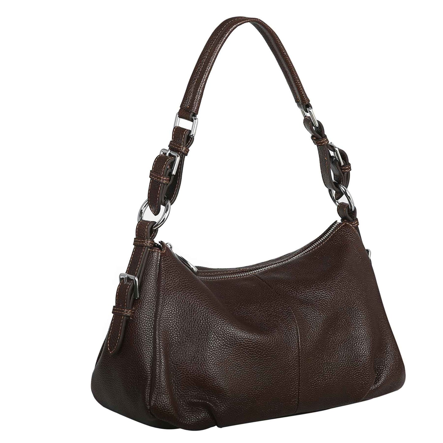 Perssia HESHE SoftLuxe™ — Genuine Cowhide Leather Hobo Shoulder Bag