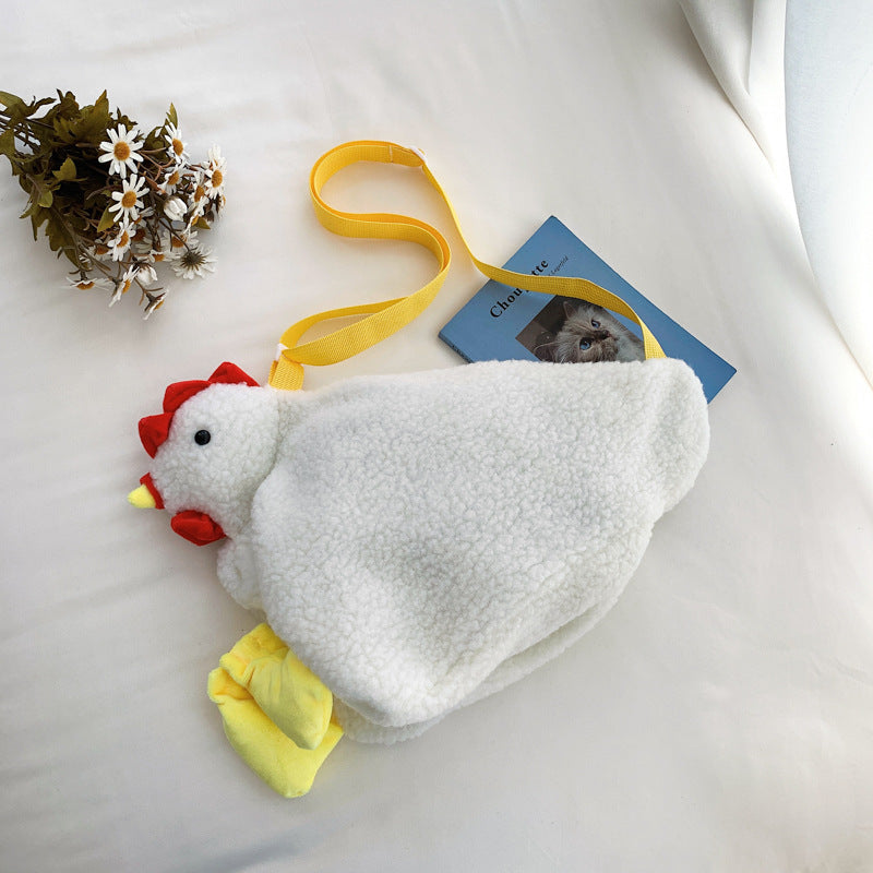 Chic Plush Chicken Crossbody Bag - PERSSIA