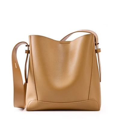 Perssia Veloura Luxe Genuine Leather Shoulder Bag — Timeless Everyday Elegance