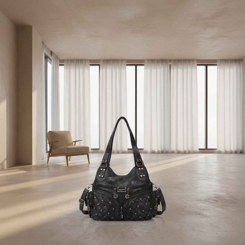 Perssia ElysianBarcelo™ — Chic Fashion Tote & Hobo Handbag for Women (PU Leather | Everyday & Travel Ready)