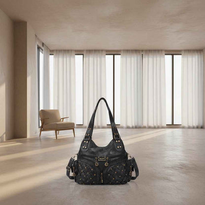 Perssia ElysianBarcelo™ — Chic Fashion Tote & Hobo Handbag for Women (PU Leather | Everyday & Travel Ready)