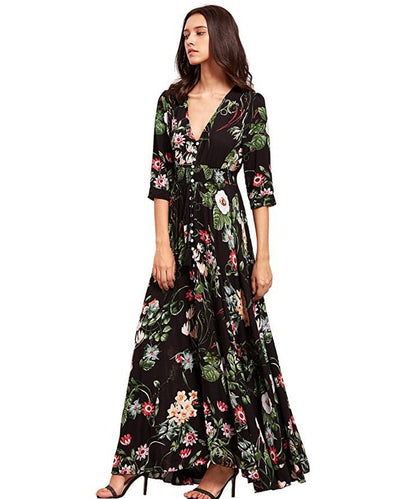 Perssia CoastalBloom™ Bohemian Maxi Dresses for the Beach - PERSSIA