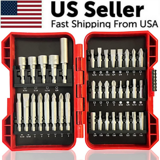 Perssia TorqueMaster Impact Driver Kit 37PCS — Hardened Steel Precision Set