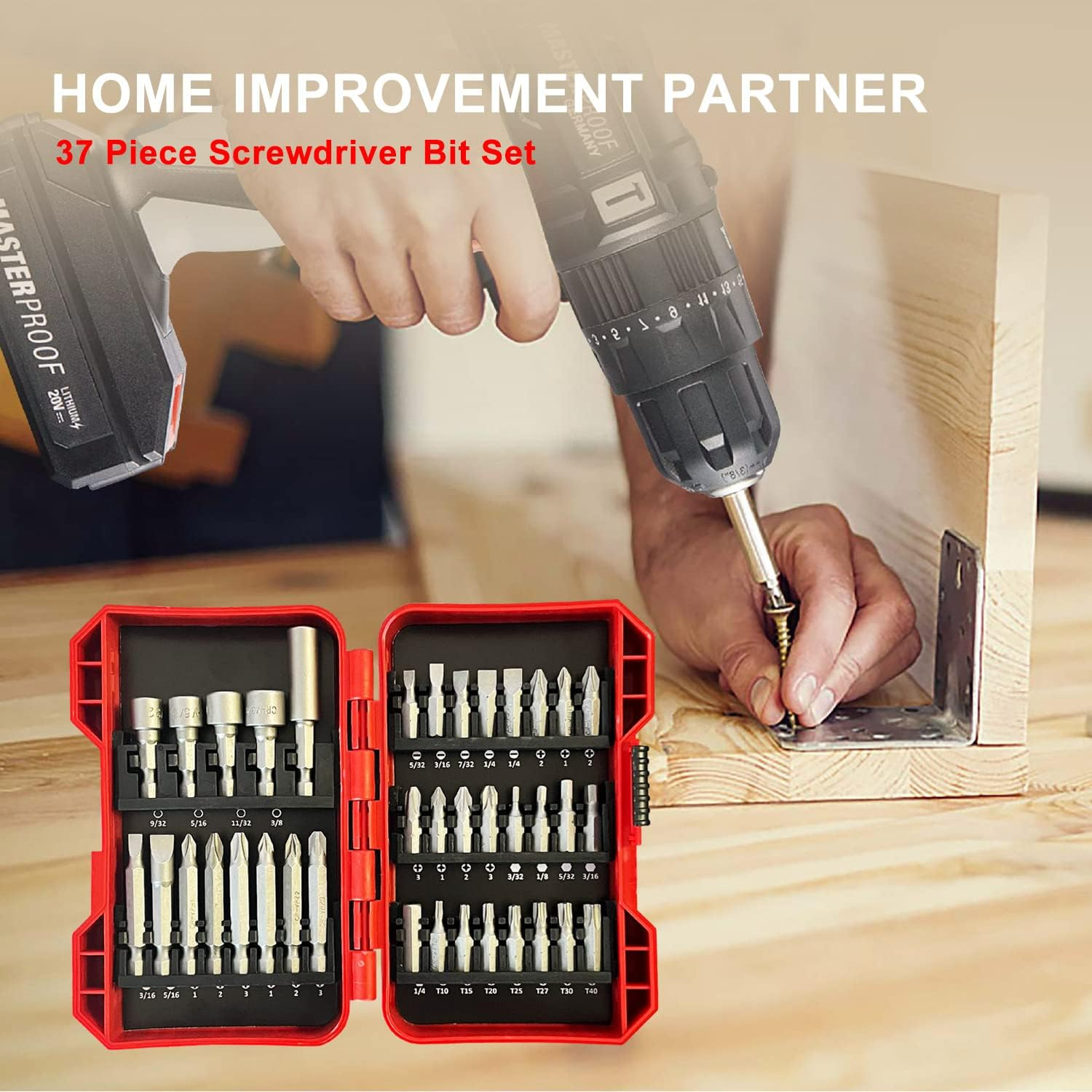 Perssia TorqueMaster Impact Driver Kit 37PCS — Hardened Steel Precision Set