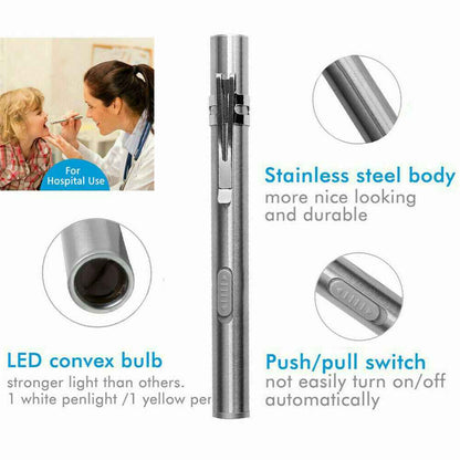 Perssia LuxeBeam™ Mini Tactical Flashlight — USB‑Rechargeable Stainless Steel EDC Light