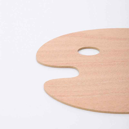 Perssia ArtWood Palette – Essential Oval Wooden Painting Mixer