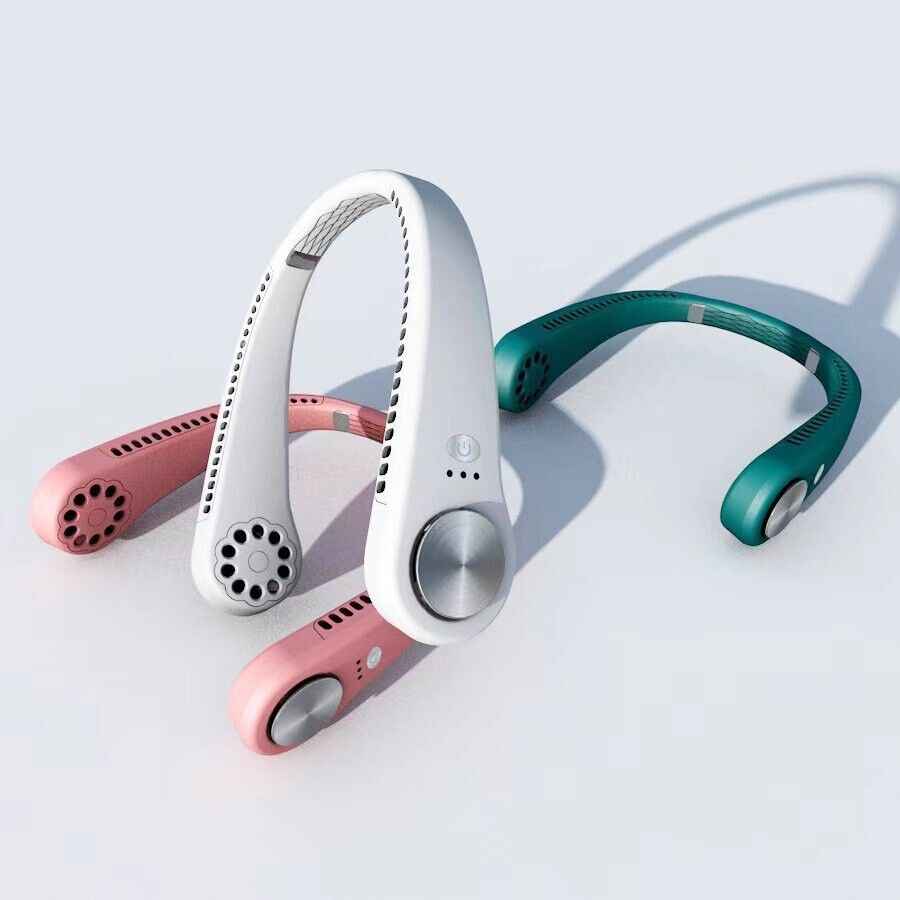 Perssia CoolBreeze Fan — Wearable Neck Fan for Hands‑Free Cooling