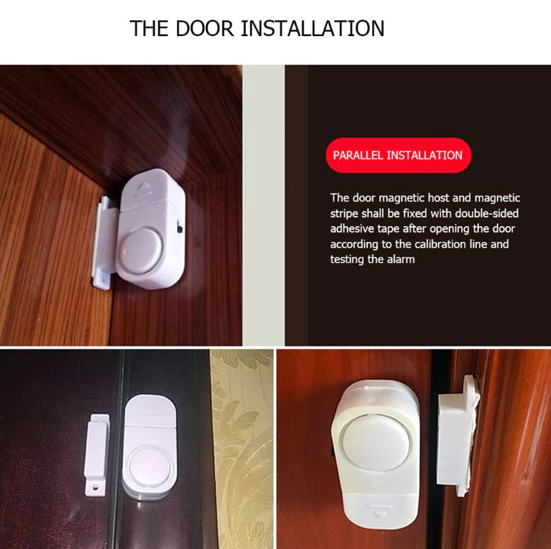 Perssia SecureGuard™ Door & Window Alarm Set 6 PCS WIRELESS Home Window Door Burglar Security ALARM System Magnetic Sensor - PERSSIA