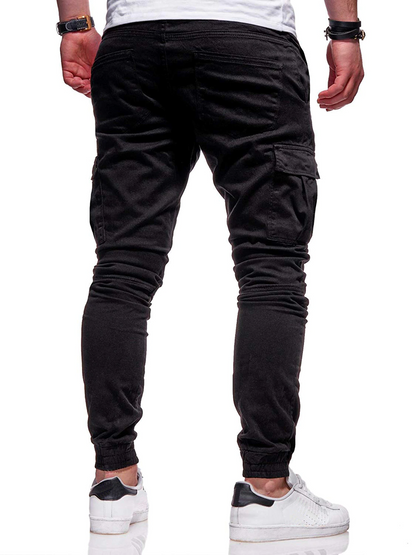 Men's Casual Joggers Pants Sweatpants Cargo Combat Loose Sport Workout Trousers-US