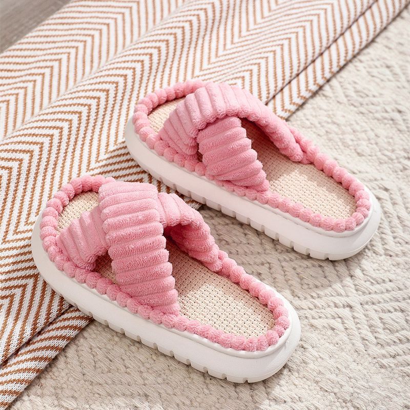 Perssia CozyCross™ Fuzzy Slipper New Cross-Design Cozy Women's Fuzzy Slippers - PERSSIA