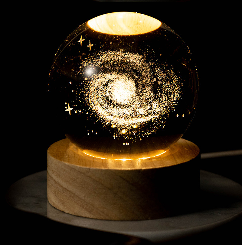 Perssia AstroGlobe™ — 3D Solar System Crystal Ball Lamp (7‑Color LED) - PERSSIA
