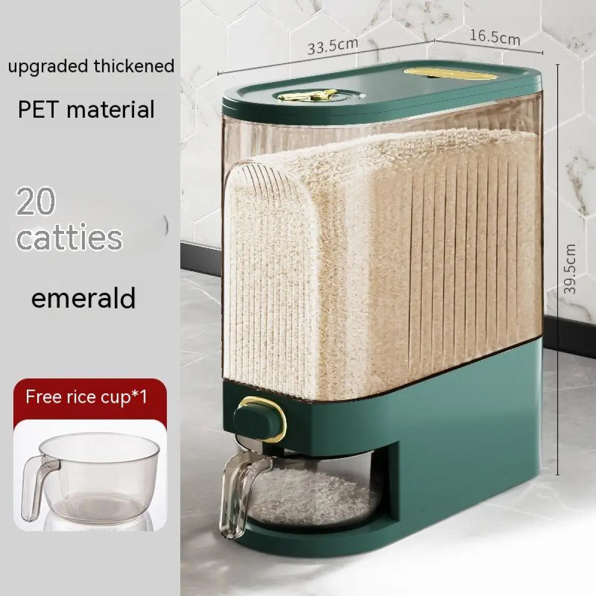 Perssia RiceKeep™ Modern Rice Storage Dispenser - PERSSIA