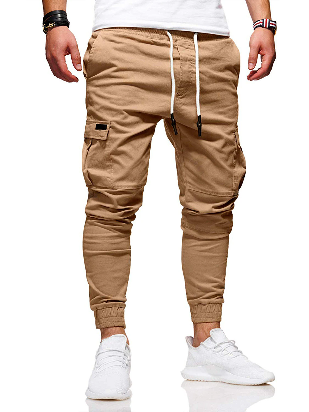Men's Casual Joggers Pants Sweatpants Cargo Combat Loose Sport Workout Trousers-US