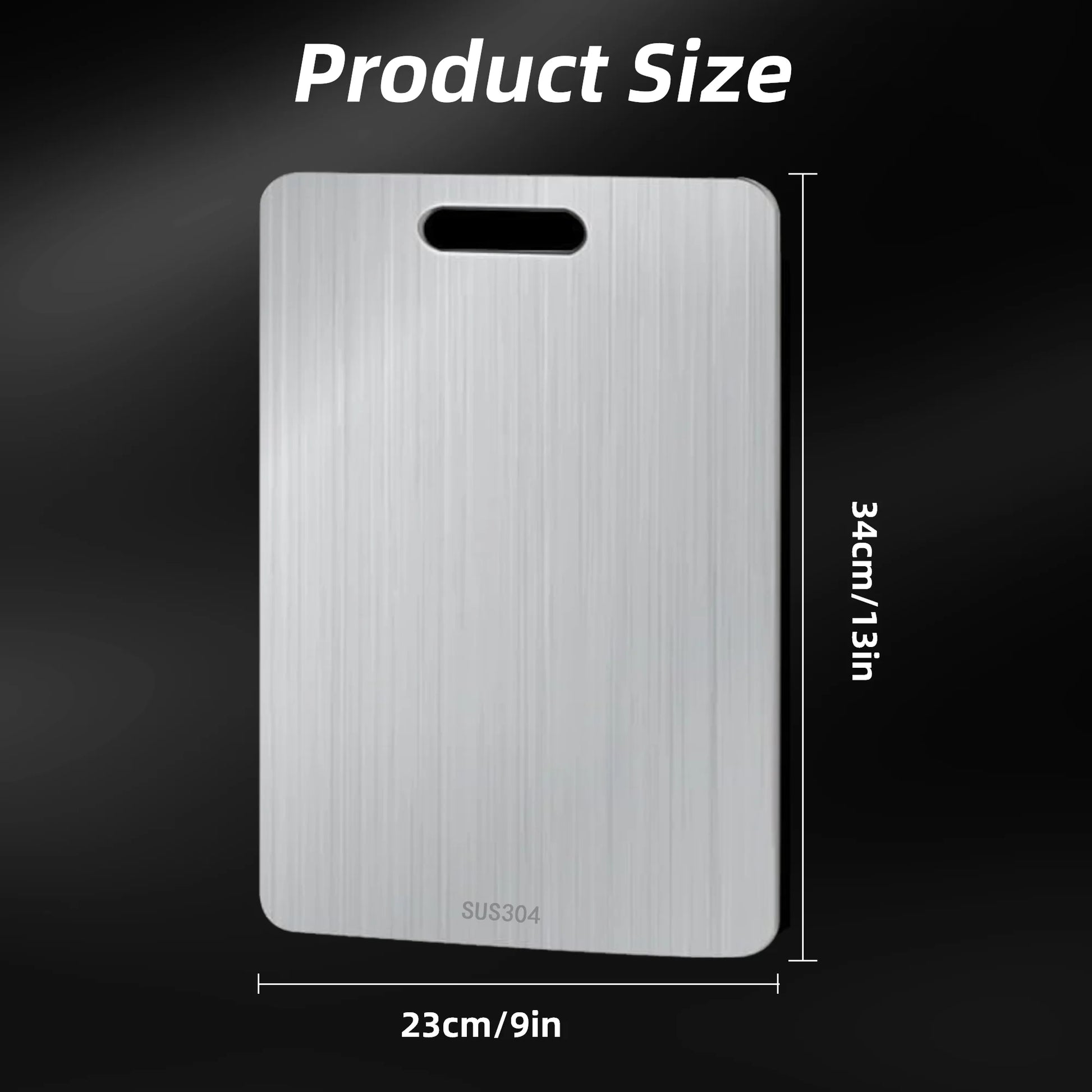 Titanium Cutting Board,Stainless Steel Cutting Boards for Kitchen,Double-Sided Food Grade Cutting Board,Cutting Meat,Cheese,Vegetable,Fruit