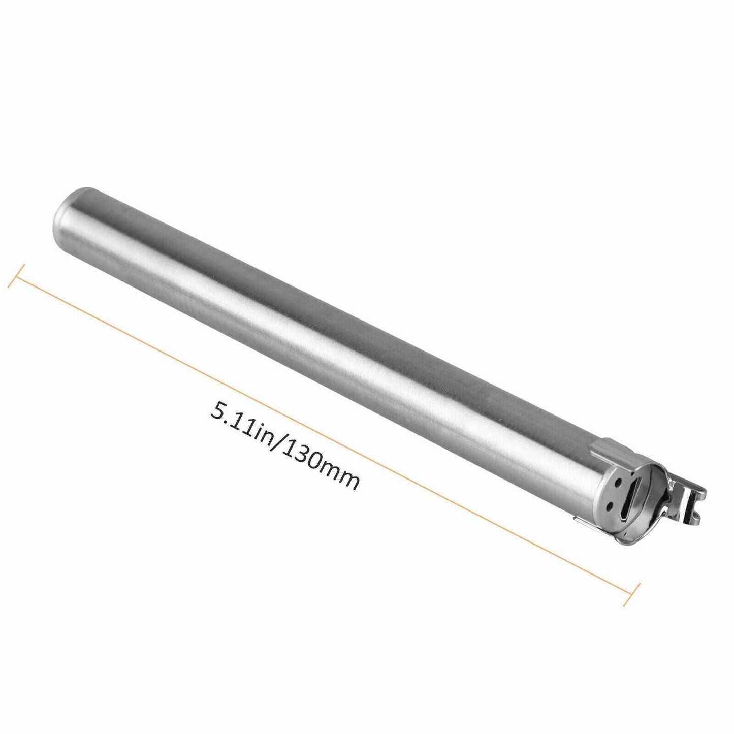 Perssia LuxeBeam™ Mini Tactical Flashlight — USB‑Rechargeable Stainless Steel EDC Light