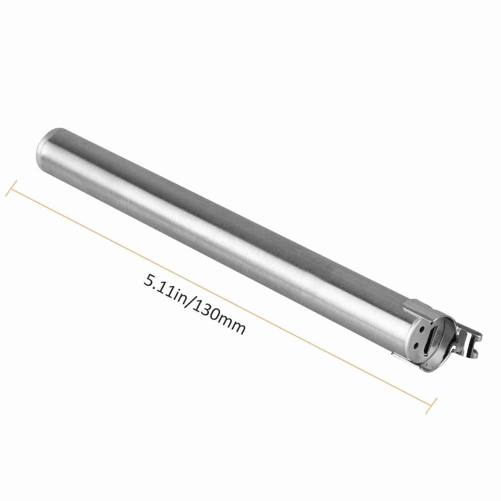 Perssia LuxeBeam™ Mini Tactical Flashlight — USB‑Rechargeable Stainless Steel EDC Light