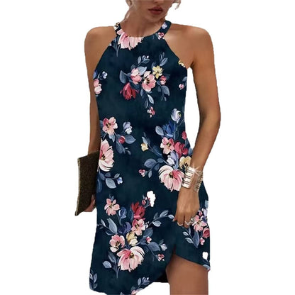 Perssia TropicBloom™ Halter Mini Dress - PERSSIA