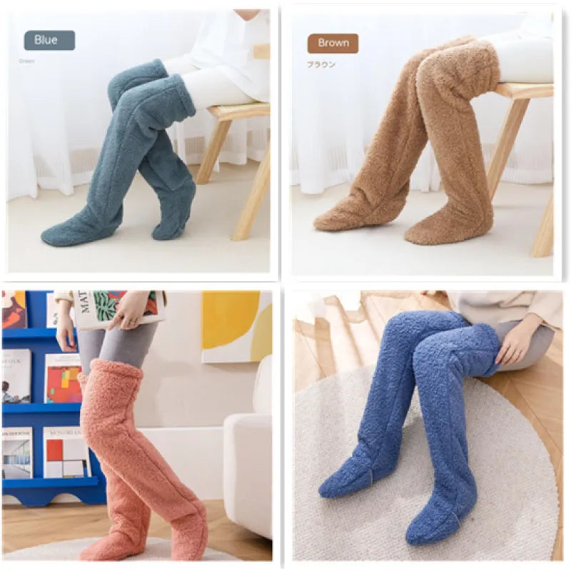 Perssia FuzzKnee™ Over‑Knee Warm Socks — Ultra‑Soft Winter Comfort - PERSSIA