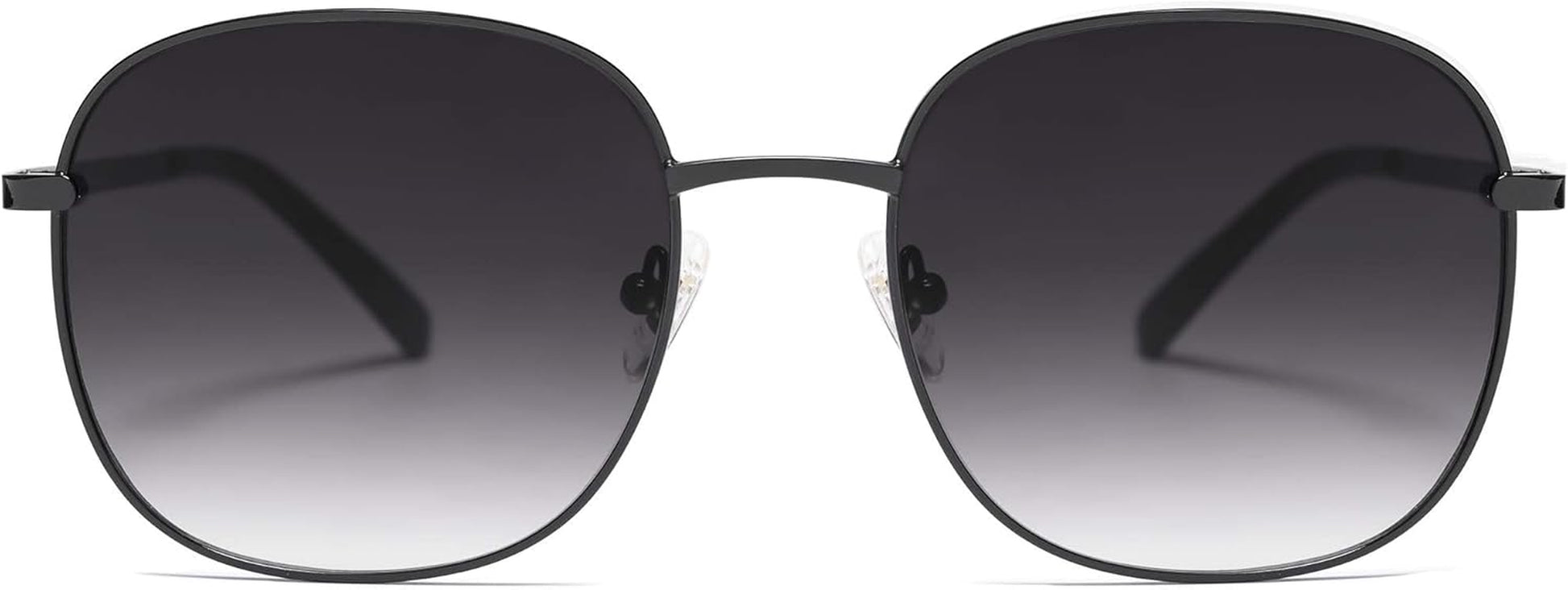 Classic Trendy Square Sunglasses for Women Men Cute Big Frame Gold Shades SJ1137