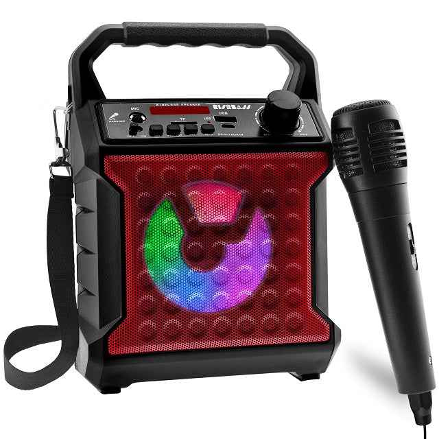 Perssia PartyVibe Portable Karaoke System — Wireless LED Speaker + Mic Set