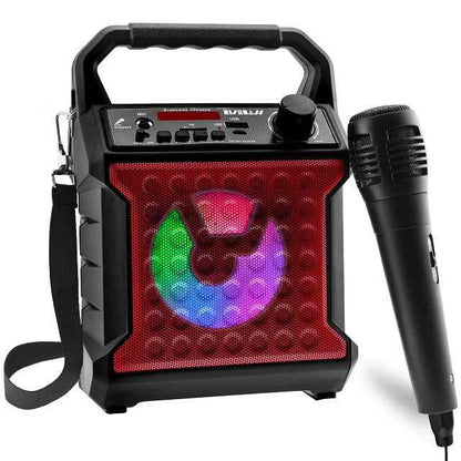 Perssia PartyVibe Portable Karaoke System — Wireless LED Speaker + Mic Set