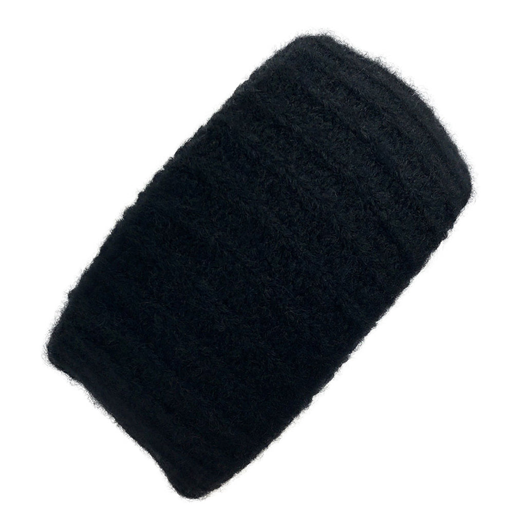Perssia AndesRib™ Black Alpaca Ear Warmer - PERSSIA