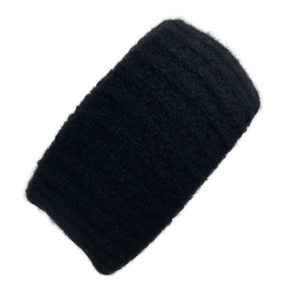 Perssia AndesRib™ Black Alpaca Ear Warmer - PERSSIA