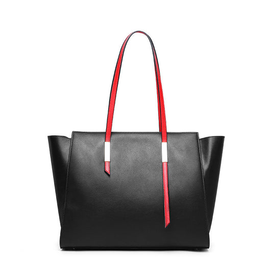 Perssia WingLuxe™ Grande — Large‑Capacity One‑Shoulder Cowhide Handbag - PERSSIA