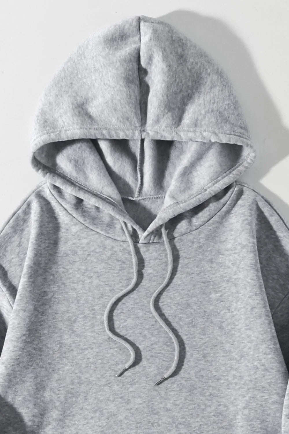 Gray hoodie on a white background