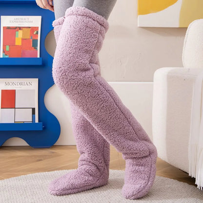 Perssia FuzzKnee™ Over‑Knee Warm Socks — Ultra‑Soft Winter Comfort - PERSSIA