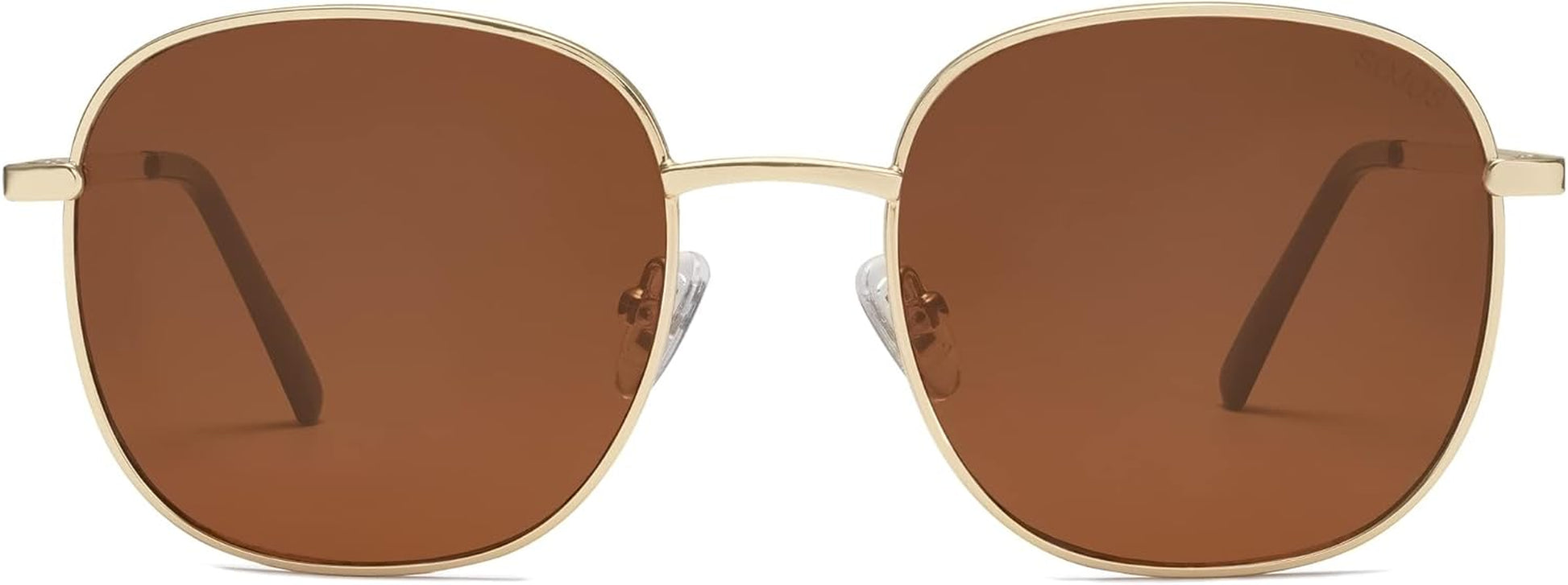 Classic Trendy Square Sunglasses for Women Men Cute Big Frame Gold Shades SJ1137