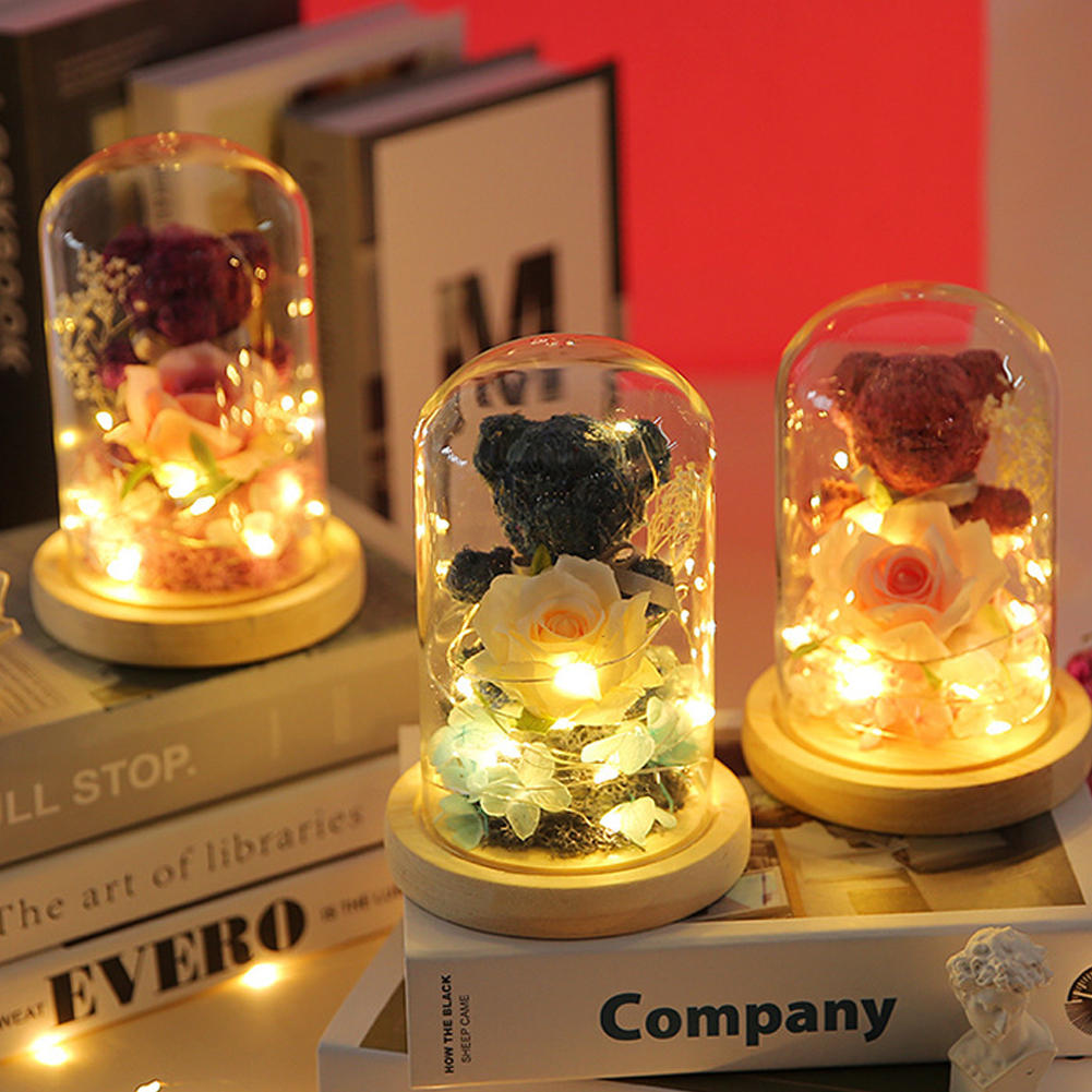 Perssia EternalGlow™ Rose & Teddy Gift Box with LED Lights - PERSSIA