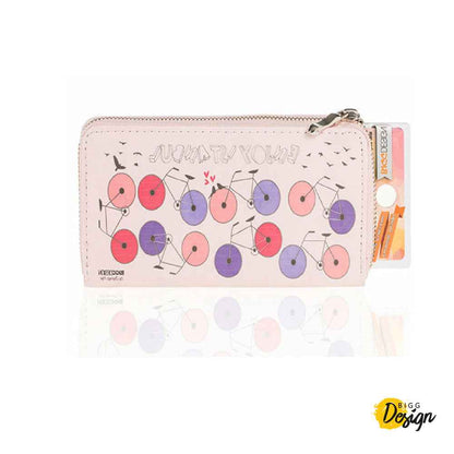 Perssia CycleChic Pink Bicycle Wallet — Artistic Everyday Carry