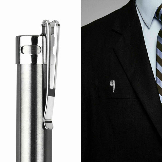 Perssia LuxeBeam™ Mini Tactical Flashlight — USB‑Rechargeable Stainless Steel EDC Light