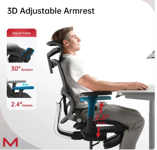 Perssia ErgoLounge™ Office Chair with Footrest - PERSSIA