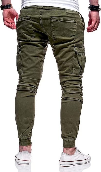Men's Casual Joggers Pants Sweatpants Cargo Combat Loose Sport Workout Trousers-US