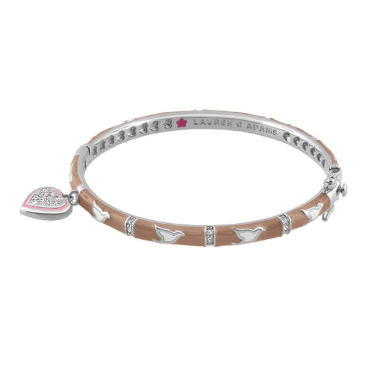 Peace and Dove Heart Bangle
