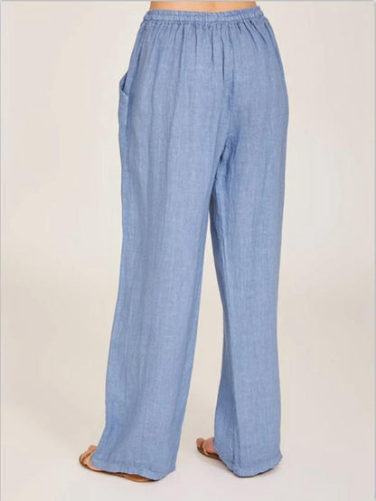 Women's Casual Cotton And Linen Loose Yoga Pants-US