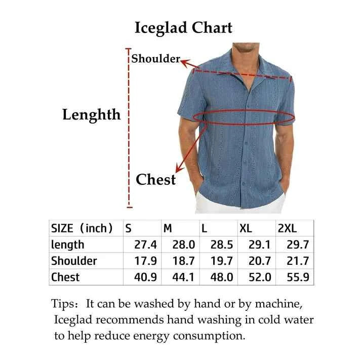 Perssia BreezeHollow Summer Shirt — Lightweight • Hollow‑Knit • Cuban Collar Cool