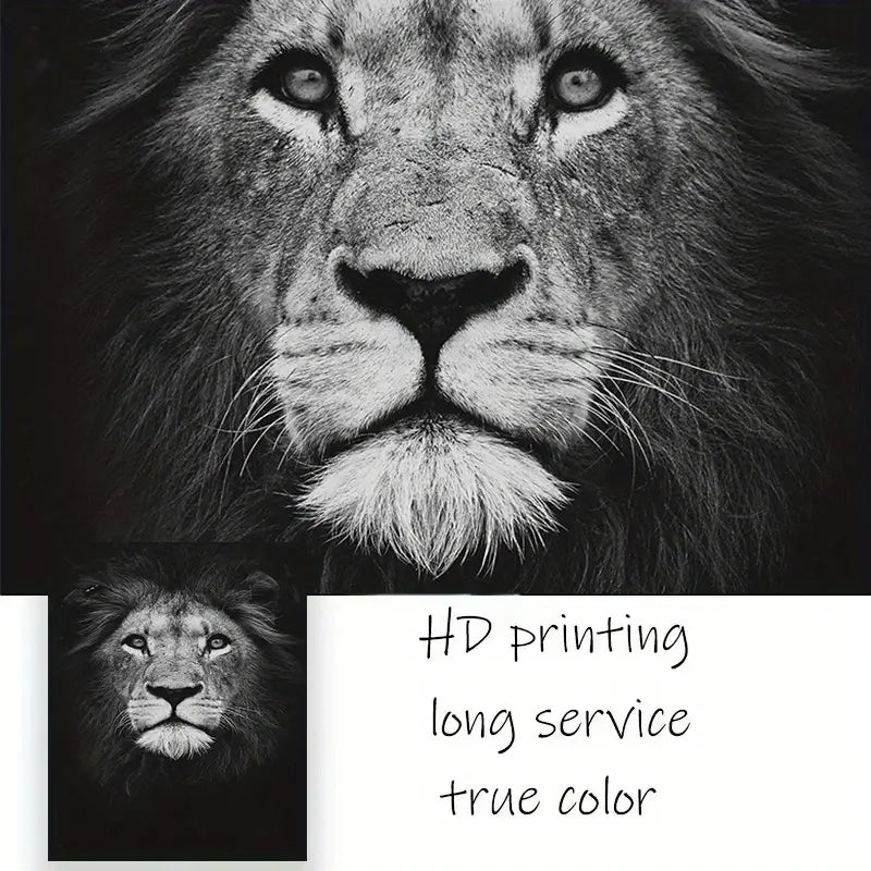 Perssia LionMajesty™ 3‑Piece Canvas Set — Modern Wildlife Wall Art (15.7" × 23.6") - PERSSIA