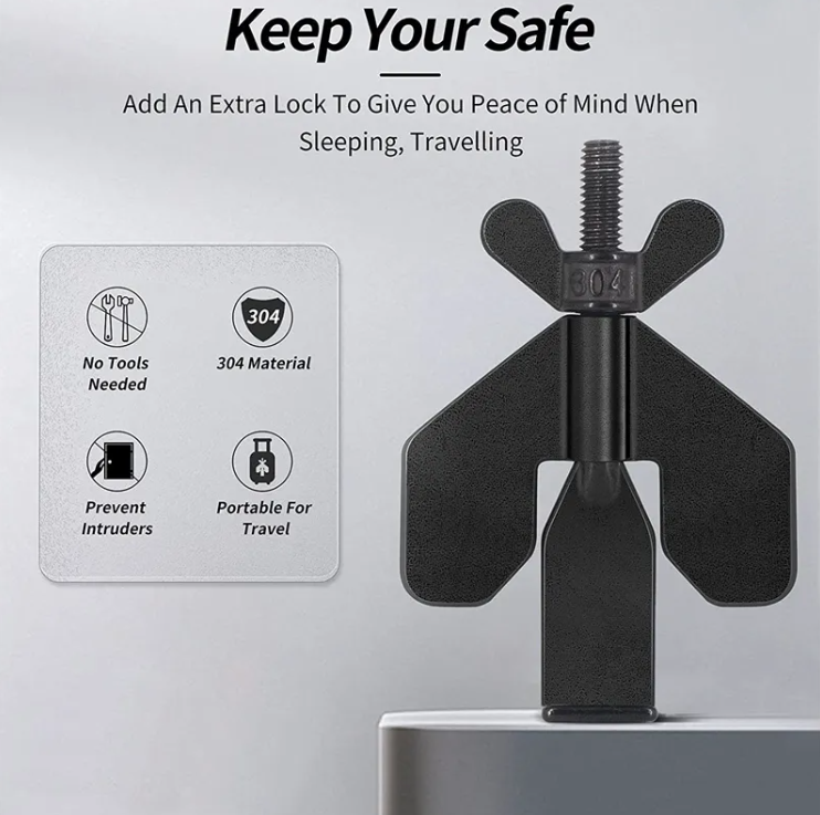 Perssia TravelGuard™ — Portable Hotel Door Lock &amp; Self‑Defense Door Stopper - PERSSIA