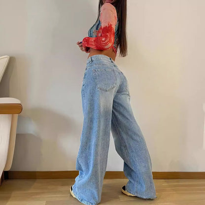 Perssia RetroStreet™ Wide Leg Jeans - PERSSIA