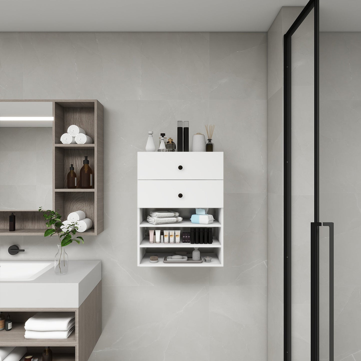Perssia C1 ModuCloset™ Wooden Organizer System with Drawers & Shelves - PERSSIA