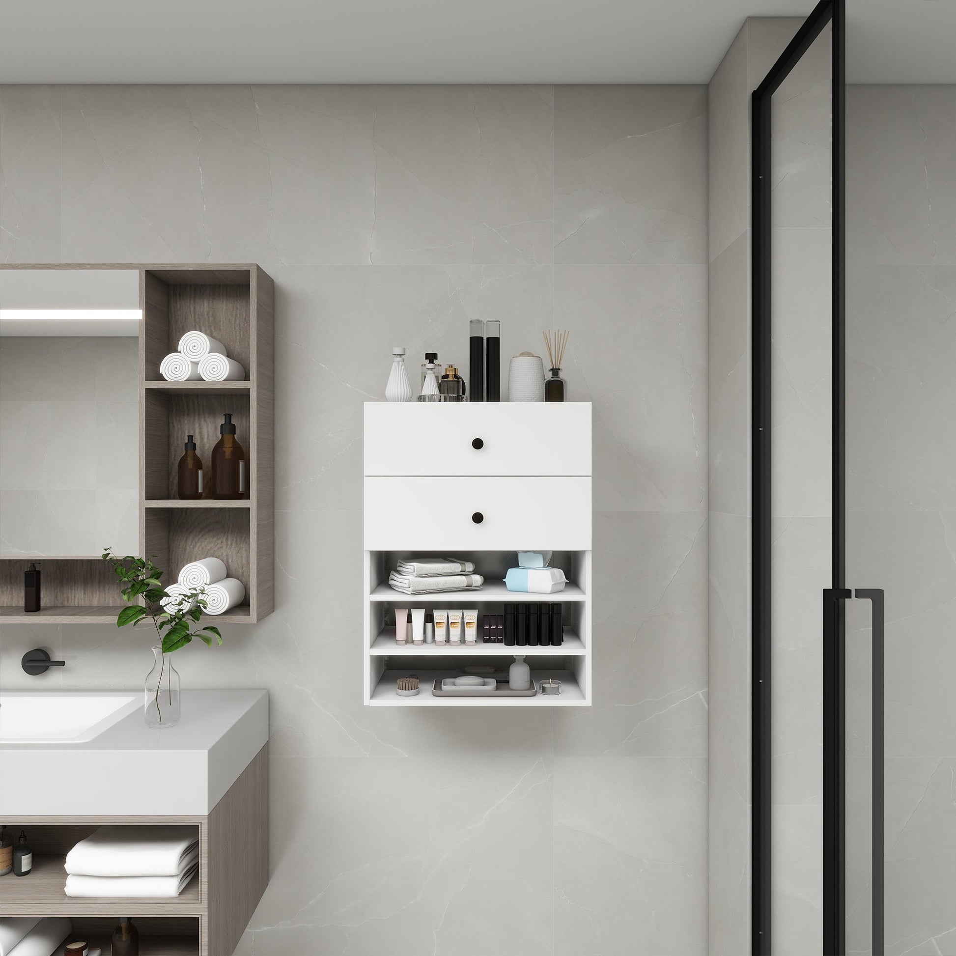 Perssia C1 ModuCloset™ Wooden Organizer System with Drawers & Shelves - PERSSIA