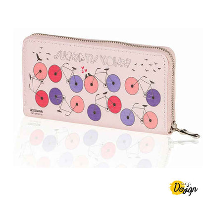 Perssia CycleChic Pink Bicycle Wallet — Artistic Everyday Carry