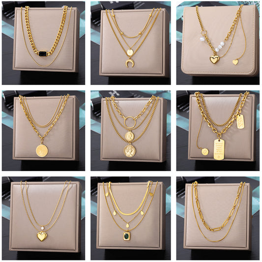 Perssia PearlMuse™ Long Layered Sweater Chain Necklace - PERSSIA