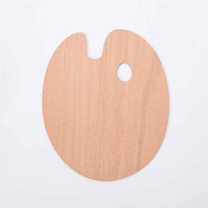 Perssia ArtWood Palette – Essential Oval Wooden Painting Mixer