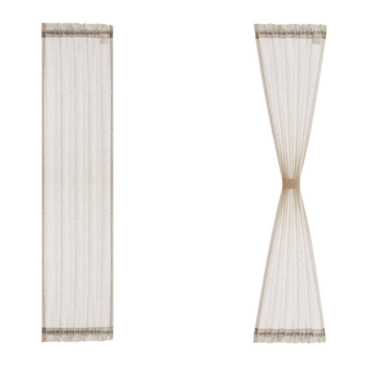 Perssia LinenGlow™ 72" Sidelight French Door Curtains - PERSSIA